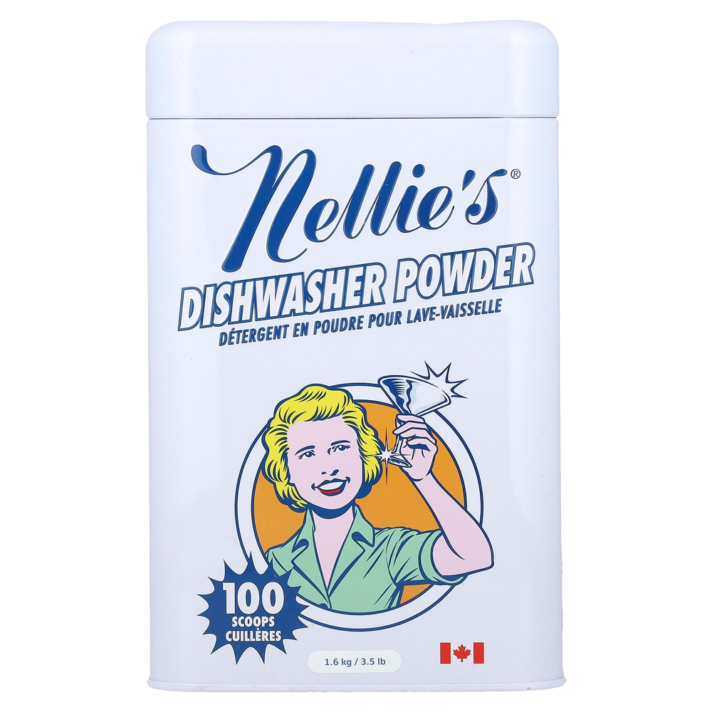 Nellie's, Порошок для посудомоечной машины Nellie's, 1,6 кг (3,5 фунта)