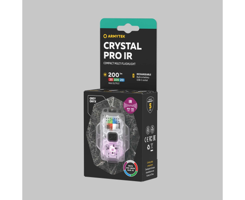 Мультифонарь Armytek Crystal Pro IR Grey (F10201GIR)
