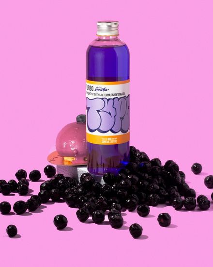 Антибактериальное мыло Синева "ТУРБО ЧЕРНАЯ СМОРОДИНА" (концентрат)