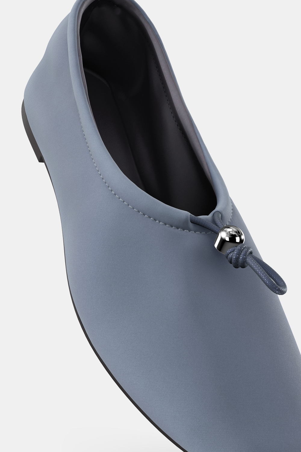 ZARA БАЛЕТКИ ИЗ НЕОПРЕНА С РЕМЕШКОМ, СИНИЙ