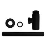 Сифон для раковины AZARIO G 1 1/4, без выпуска, цилиндр, латунь, черный (AZ-108-BL)