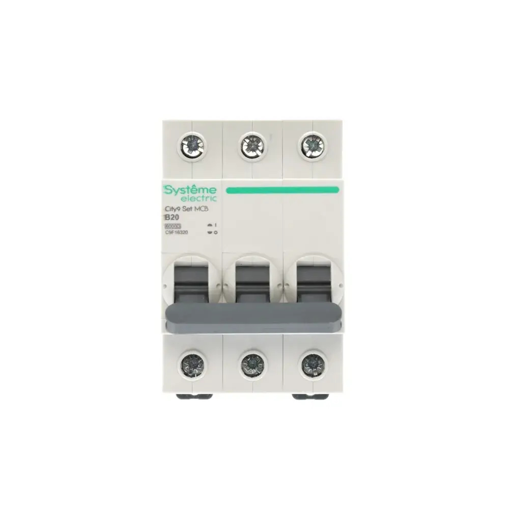 City9 Set Автоматический выключатель (АВ) B 20А 3P 6kA 400В