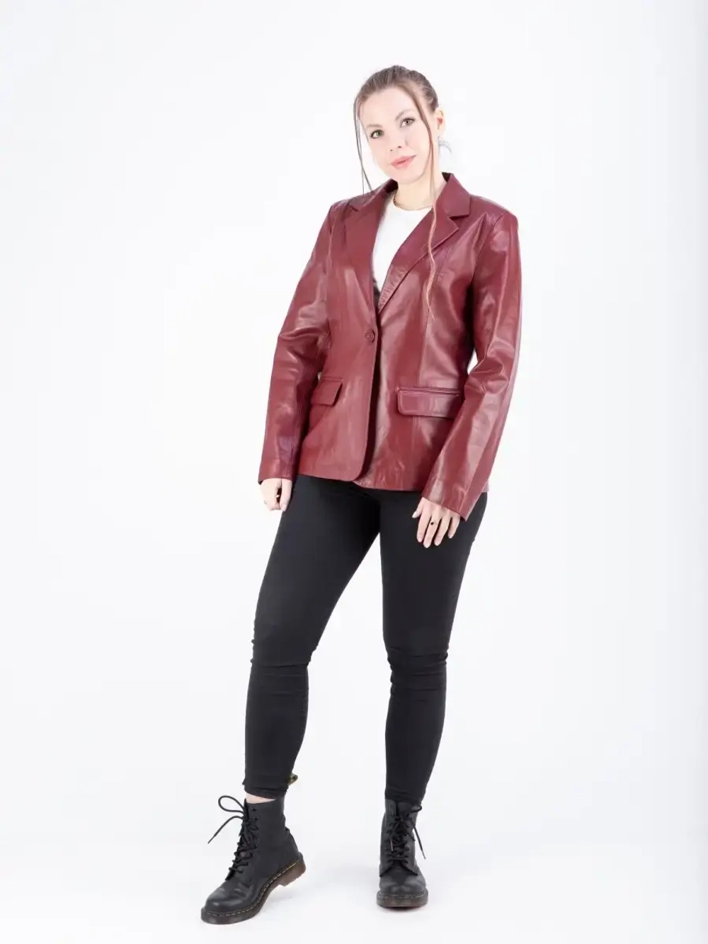 Куртка женская кожаная пиджак кожаный
