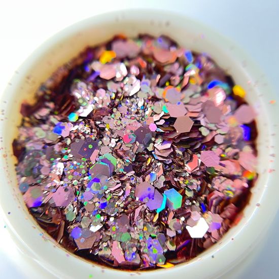 Блестки шестигранники для дизайна ногтей №11