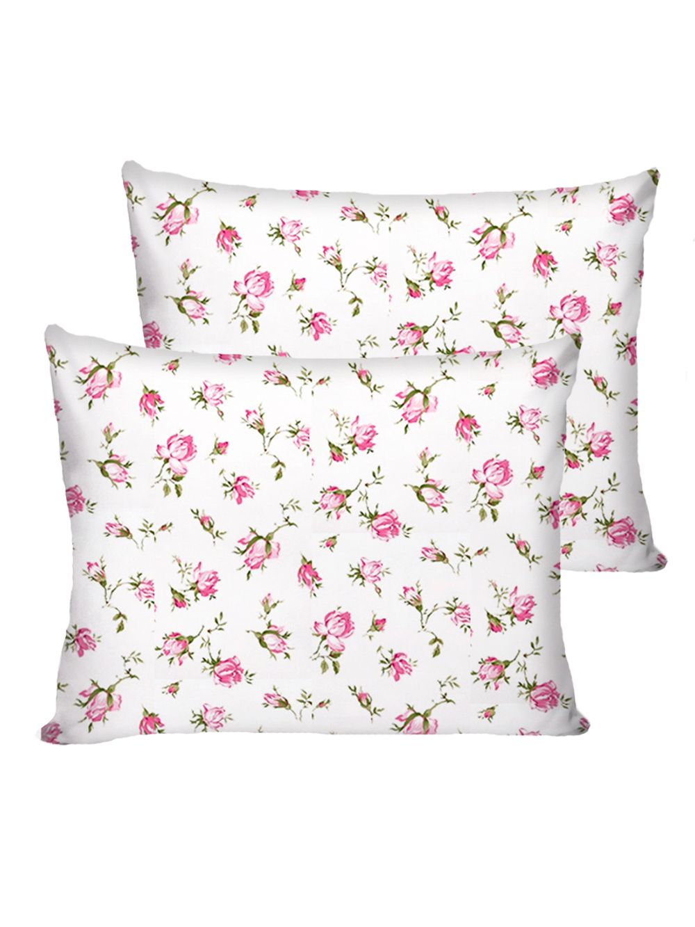 Постельное белье Сказка "Розовые бутоны" евро   наволочки 50х70 2шт Простынь на резинке 180х200 см  Пододеяльник 200х215 см