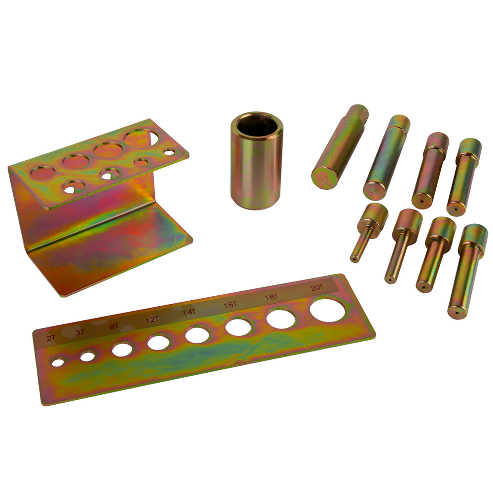 WDK-80008 Набор пуансонов для выпрессовки сайлентблоков и подшипников. В комплекте 8 оправок