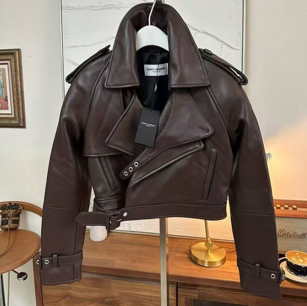 Кожаная куртка Yves Saint Laurent