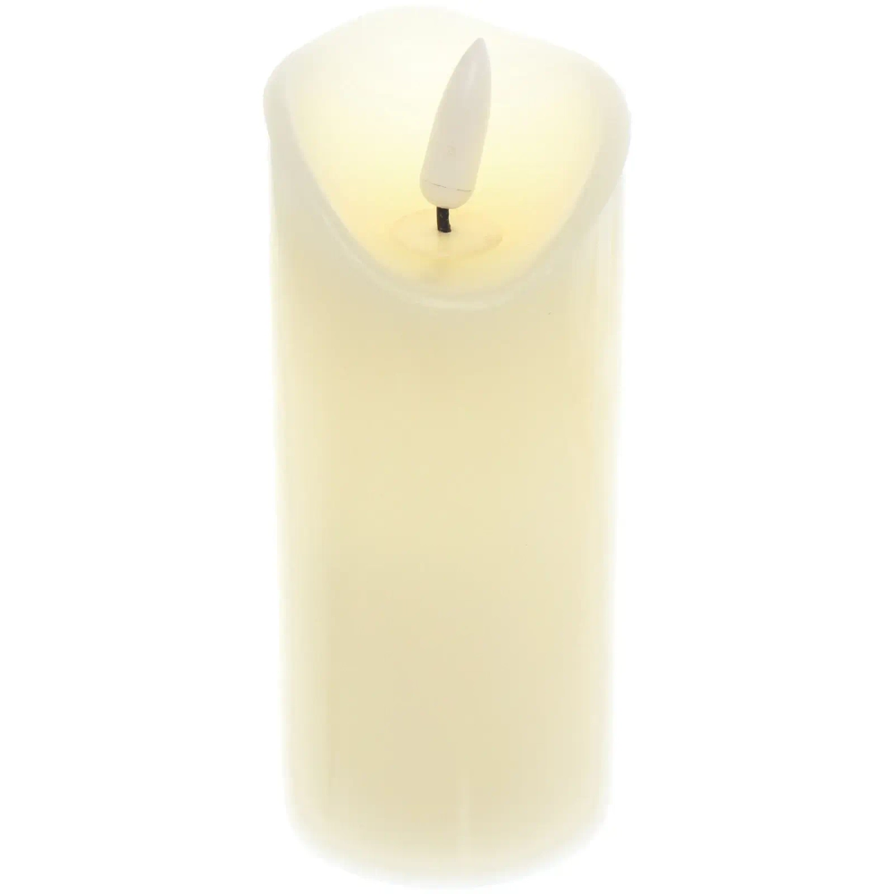 Сувенир с подсветкой «Свеча восковая - Искра» 5,3*12,5 см - облита воском (работает от батареек 2 АА)
