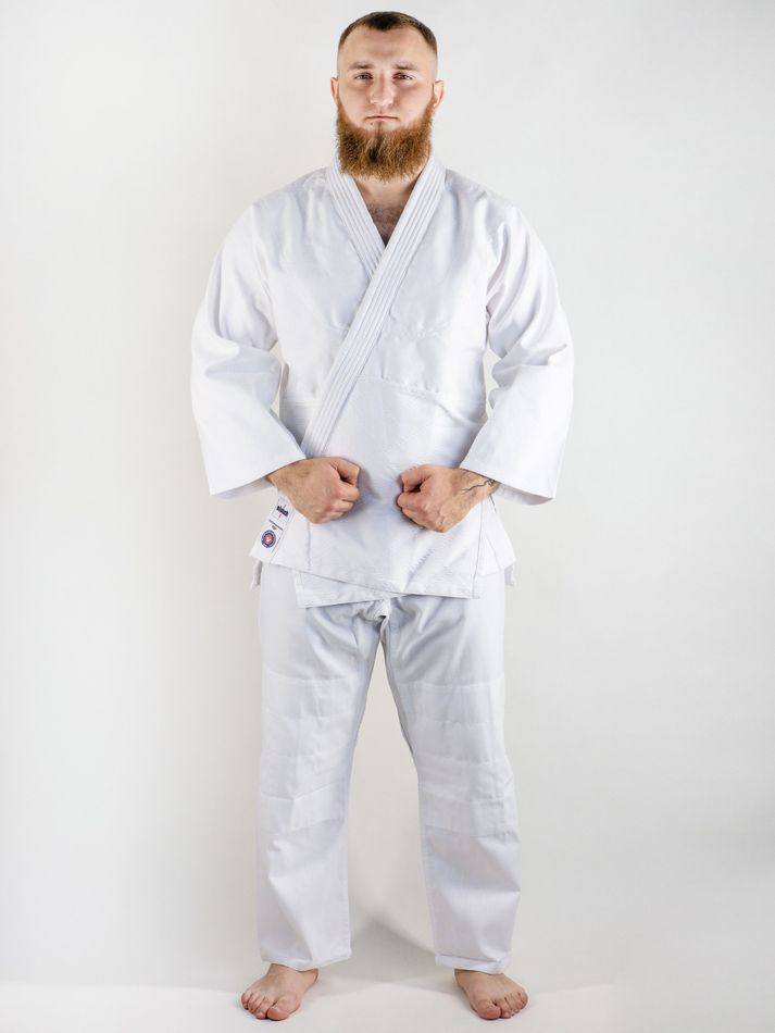 C333 Кимоно для дзюдо подростковое Clinch Judo Silver FDR белое