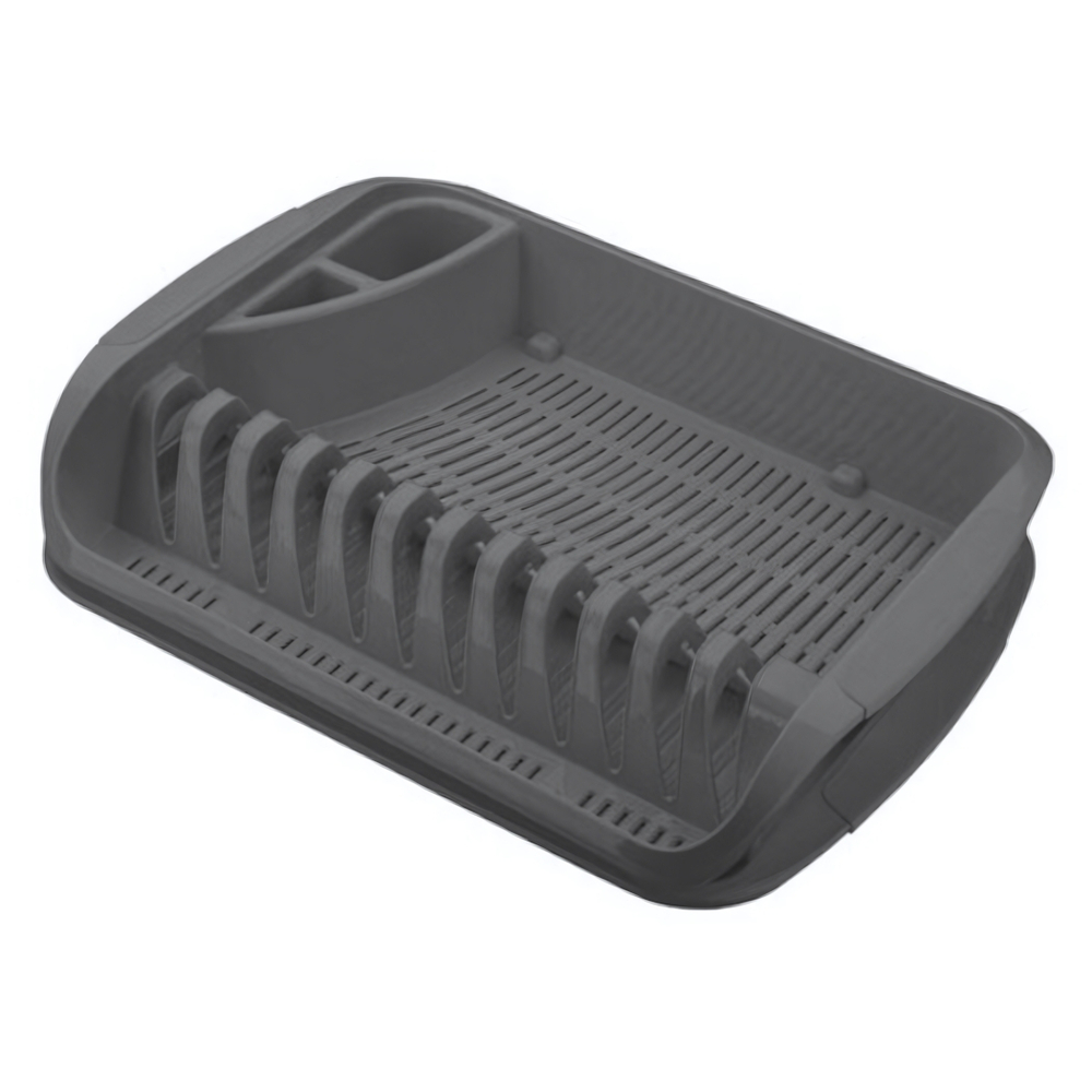 Сушилка для посуды 395х295х80 мм (серый)