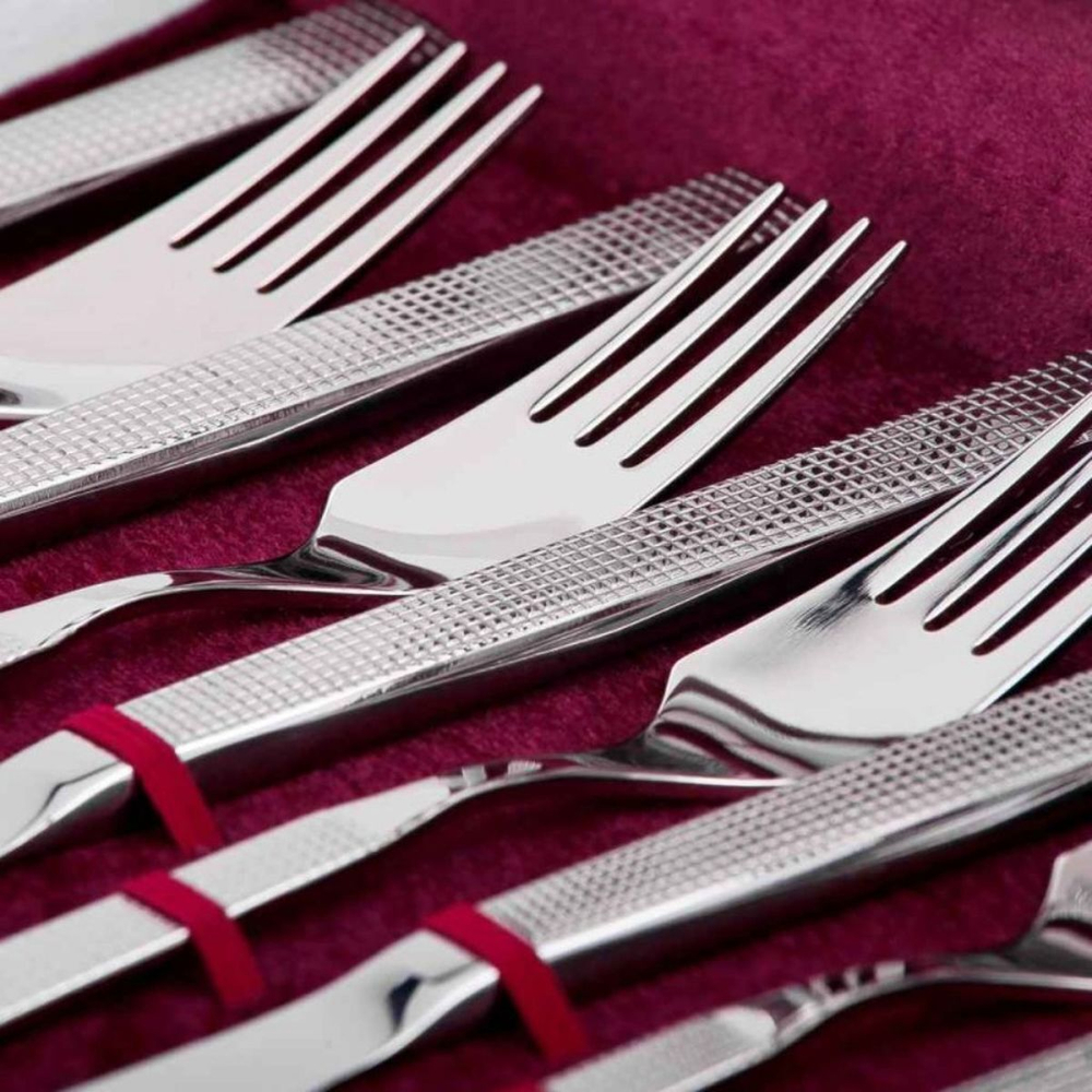 Набор столовых приборов нерж сталь, 24 пр, подар уп, Добросталь/Нытва, Ариета, н214/5