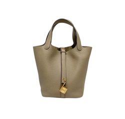 В наличии, Сумка Hermes Picotin 18 Beige Marfa Clemence bull calfskin, H056289CC8Q
