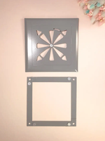 Вентиляционная решетка на магнитах с диффузором. РПР150 Серый