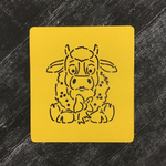 Бык №48 с рождественским венком