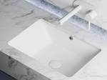 Умывальник прямоугольный встраиваемый под столешницу Element 550x400x185мм, с крепежом и шаблоном для установки