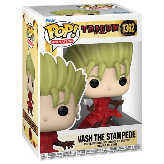 Фигурка Funko POP! Animation Trigun Vash The Stampede (1362) 68037 / Фигурка Фанко ПОП! по мотивам аниме "Триган", Вэш Ураган
