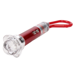 Фонарик пластиковый брелок с розочкой 10 см, с-30976