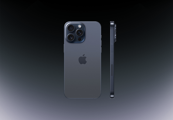 Телефон Apple iPhone 15 Pro Max 512Gb (Blue titanium)