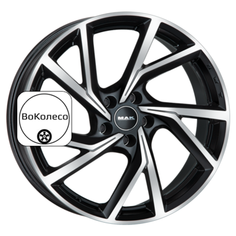 7,5x19/5x112 ET50 D57,1 Kassel Black mirror MAK