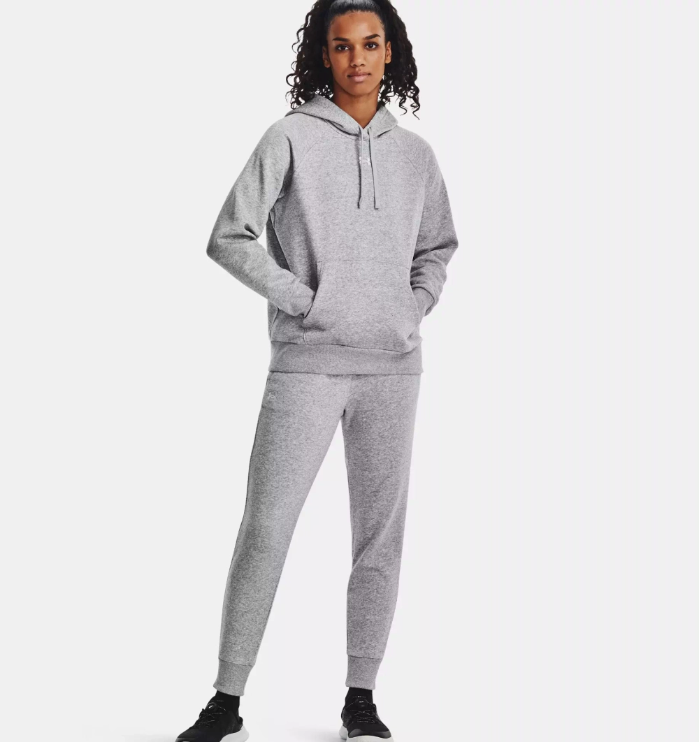 Женская флисовая толстовка Under Armour UA Rival Fleece Hoodie-GREY