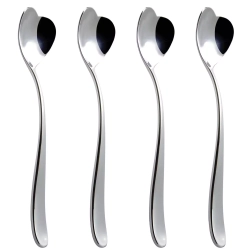 Alessi - Набор из 4 ложек для мороженого Big Love, 17 см. / артикул   AMMI01CUS4  / GTIN 8003299398812