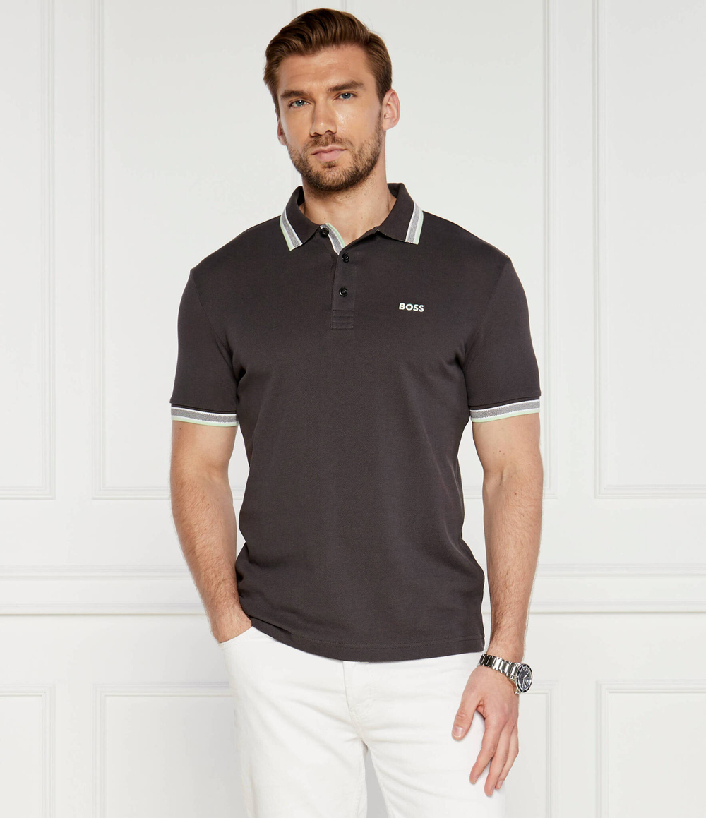 Поло Paddy BOSS GREEN - графитовый(50469055)