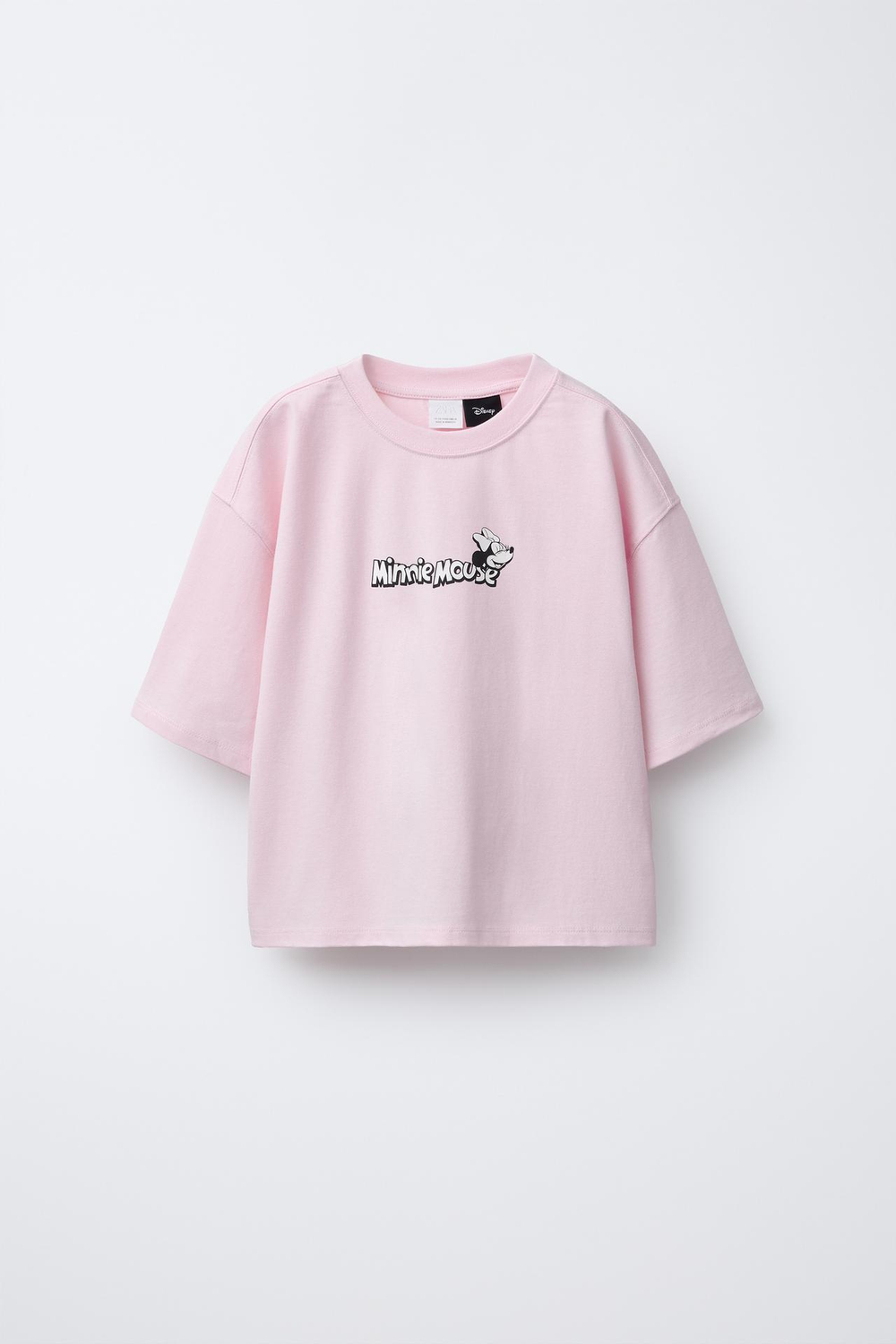 ZARA КОМПЛЕКТ ИЗ ФУТБОЛКИ И ШОРТОВ-БЕРМУДОВ С ПРИНТОМ MINNIE MOUSE © DISNEY, АНТРАЦИТОВО-СЕРЫЙ