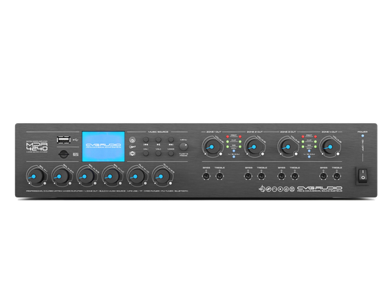 CVGAUDIO MDA-4240 профессиональный матричный четырехзонный микшер-усилитель, мощность 4х240W/100V