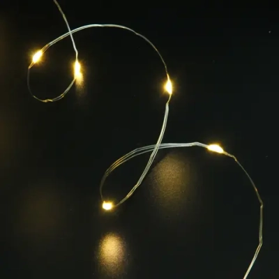 Гирлянда для дома НИТЬ «Роса» 100 м 1000 ламп LED, 8 реж,IP-20, Теплый белый