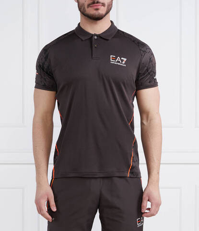 Поло EA7 - черный(3RPF23 PJPCZ)