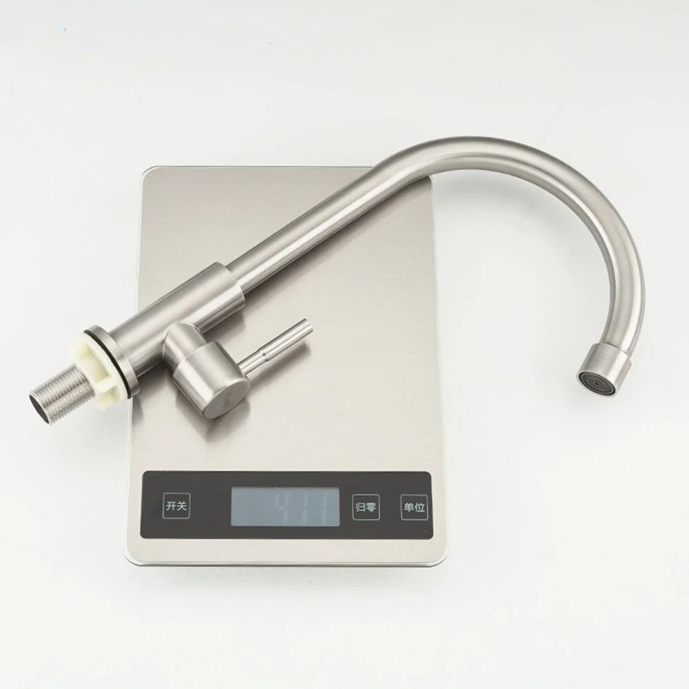 Смеситель для кухни, Frap, с кран-буксой, для одного типа воды, нерж, F41899-6