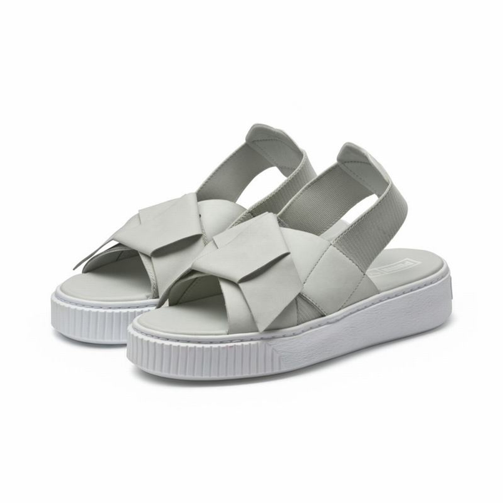 Puma Women's Platform Sandal LEA Glacier Gray