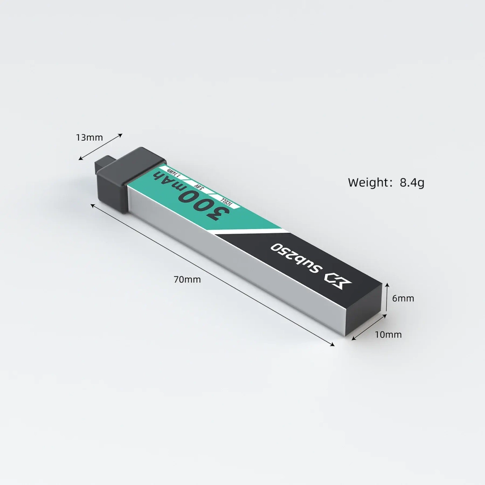 Аккумуляторы Sub250 1S 300 Mah 75c 5шт.