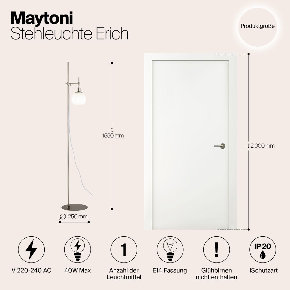 Напольный светильник (торшер) Maytoni MOD221-FL-01-N