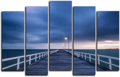 Модульная картина "Фонари на мосту"