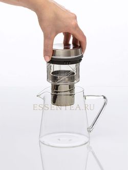 Чайник стеклянный "Тейт" с заварочной колбой