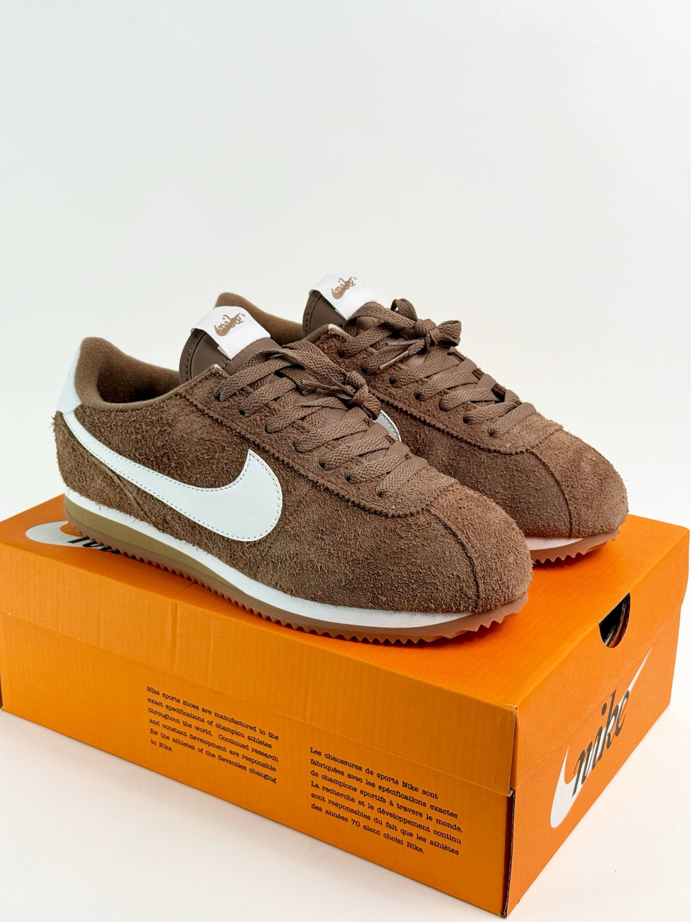 Кроссовки Nike Cortez Classic #B162 (корич.)