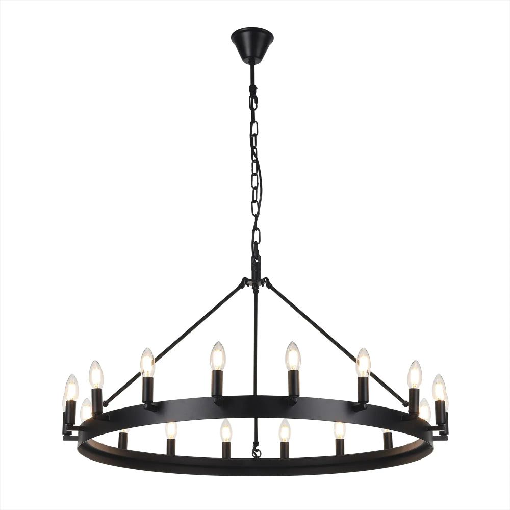 Citilux Смитсон CL470118 Люстра замковая подвесная Чёрная