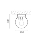 373010 Светильник BOLLA 1x10W (led) E27 ЧЕРНЫЙ IP65