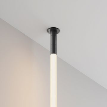 Основание для накладного монтажа системы Shelf с внутренней резьбой с вводом питания CA023BI-P-B черный Accessories for system Shelf Maytoni