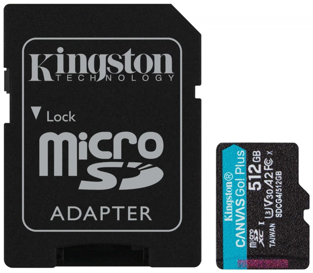 Карта памяти Kingston microSDXC Canvas Go! Plus (SDCG4/512GB) 512 Гб