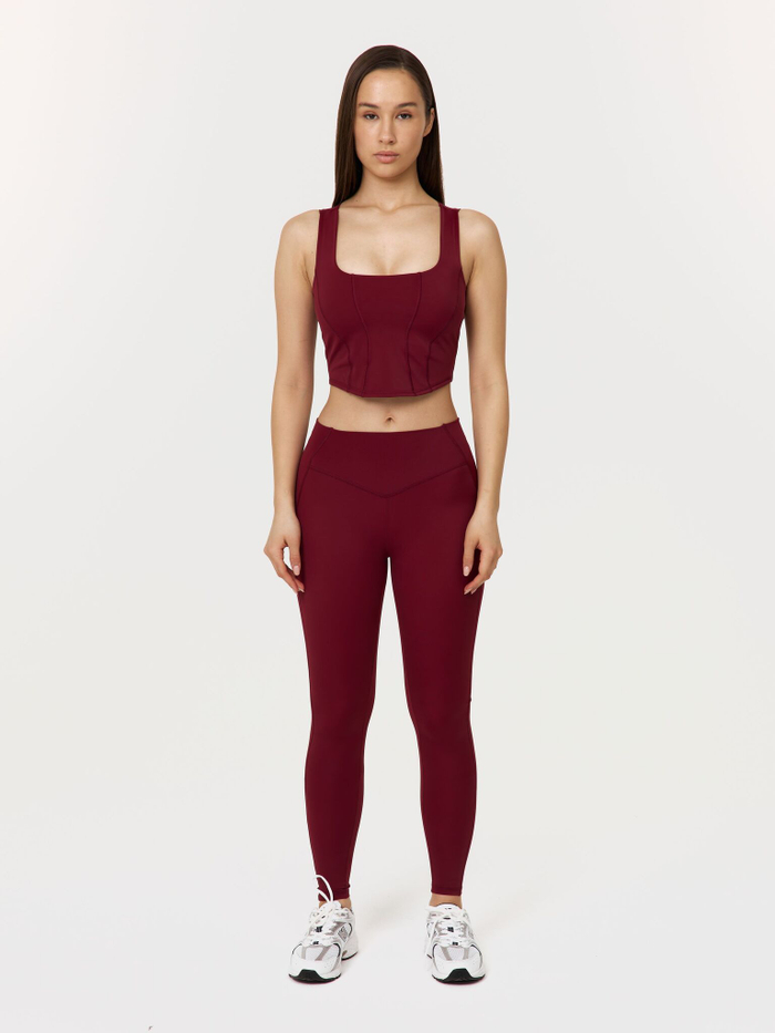 Легинсы с высокой талией и карманом