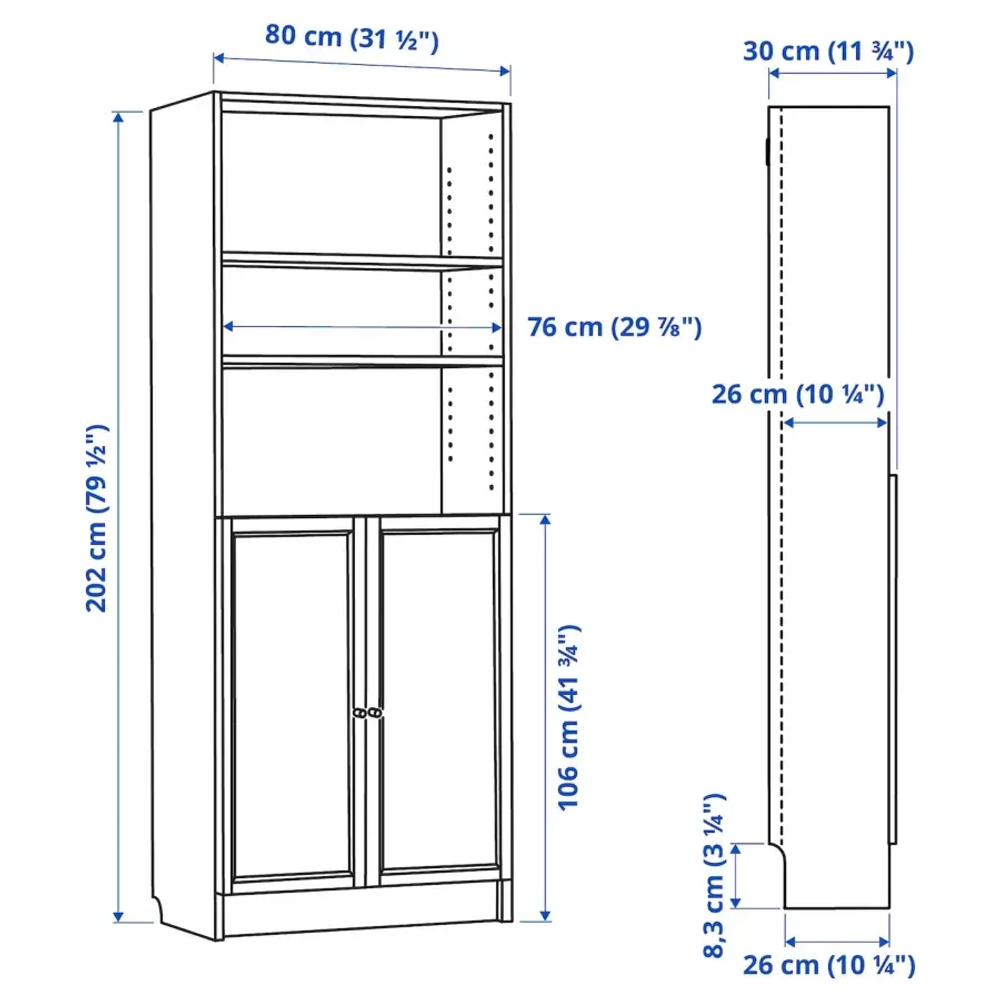 Тумба для ТВ - IKEA BILLY/BRIMNES, 340х41х202 см, белый, БИЛЛИ/БРИМНЭС/БРИМНЕС ИКЕА