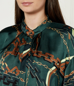 Сатиновая рубашка Marc Cain - темно-зеленый (XC 51.25 W64)