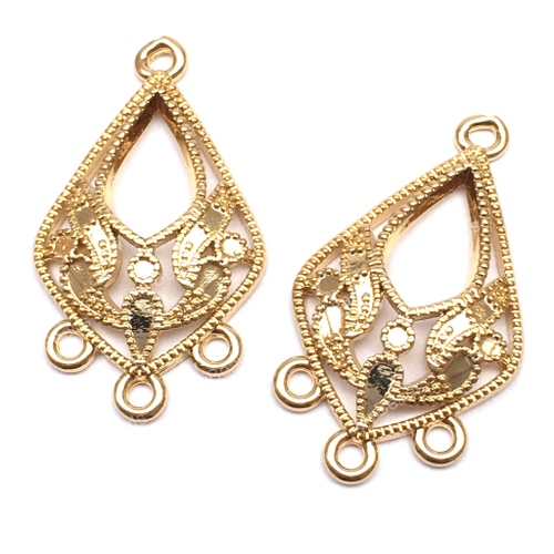 Коннектор - разделитель 28х15 мм, позолота