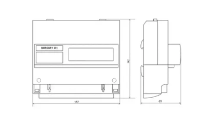 Счетчик Меркурий 231 АТ-01i (IrDA, ИК-порт) 5-60А трехфазный двухтарифный вр. Московское 2025 Инкотекс.