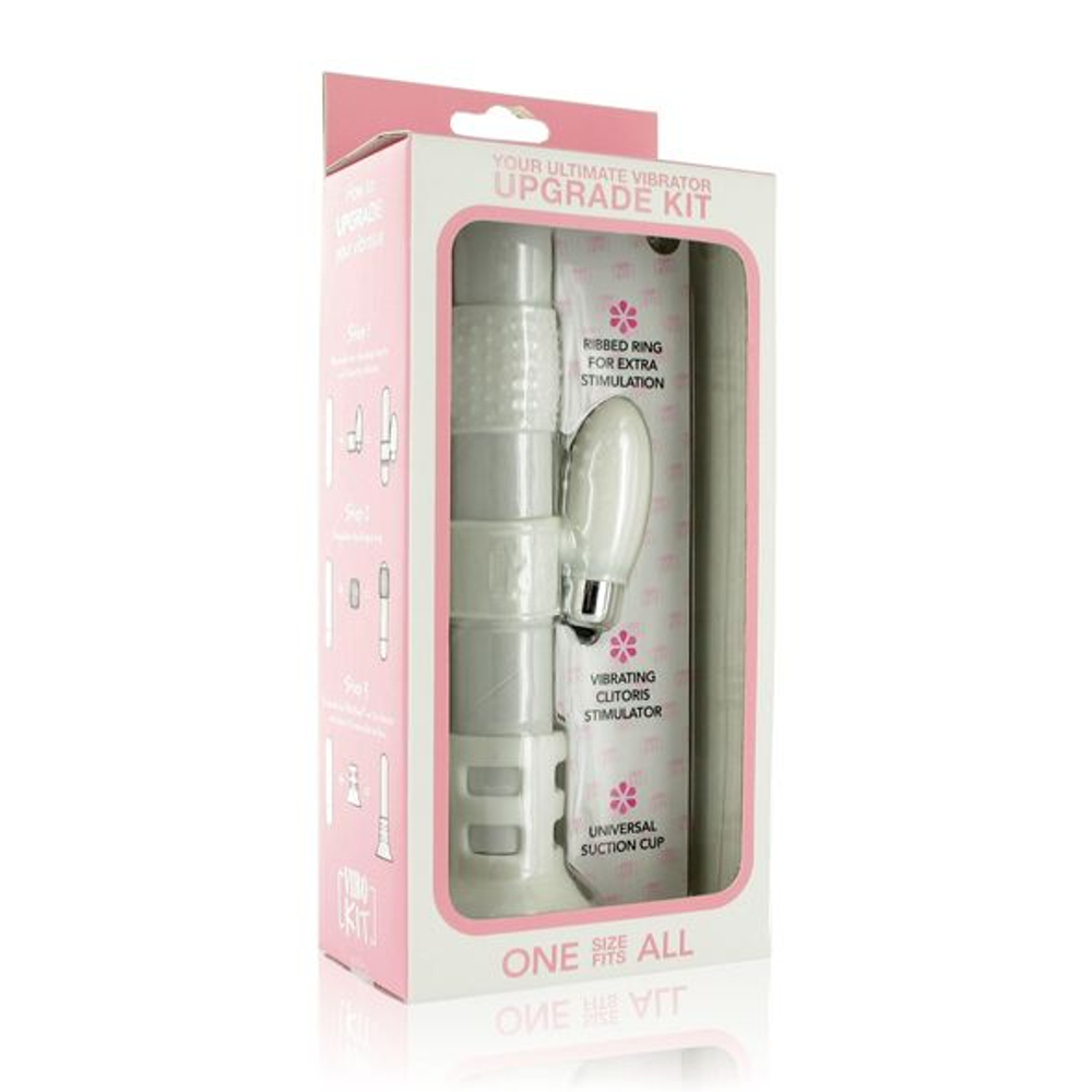 Набор белых насадок на вибратор Vibrator Upgrade Kit (Цвет: белый)