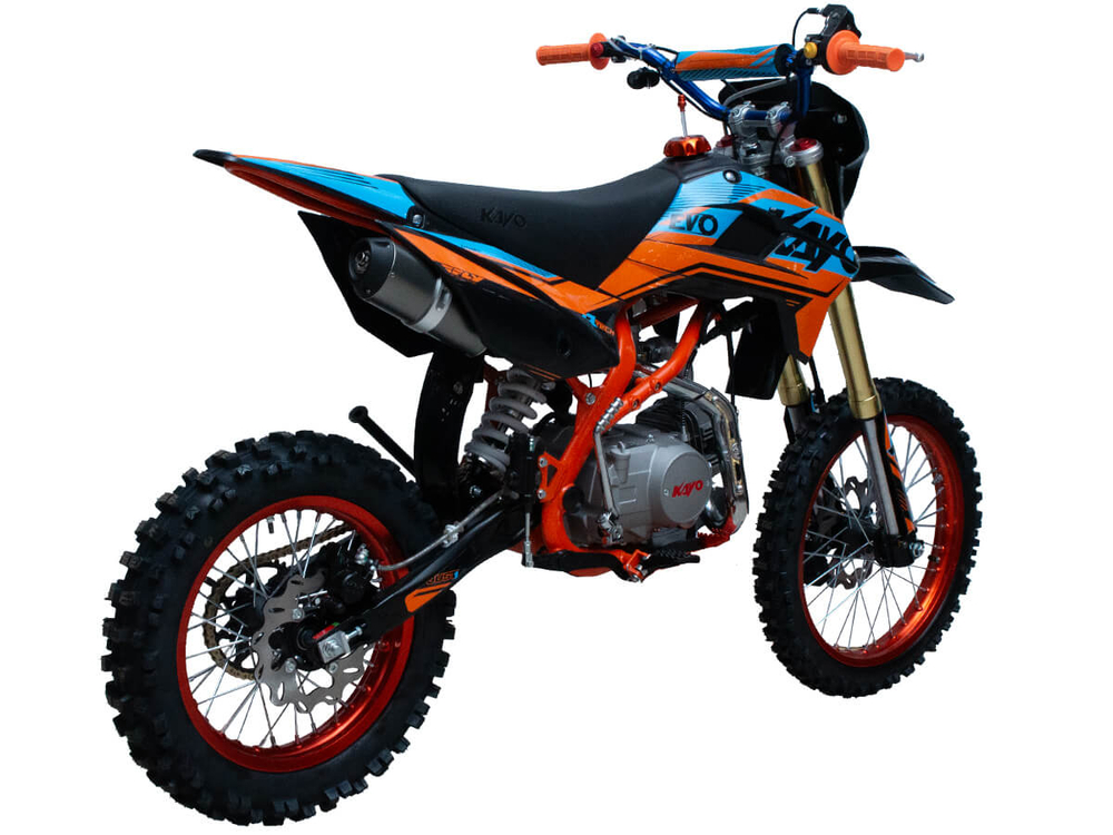 Питбайк KAYO EVOLUTION K125EM 17/14 KRZ (механ. сцепл., эл.стартер 2024 г.)