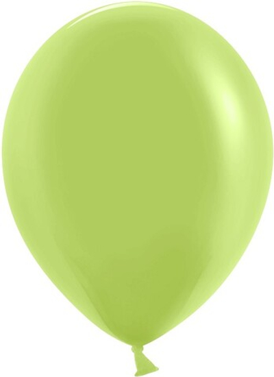 Шар (12''/30 см),латекс,лайм 1 шт с гелием
