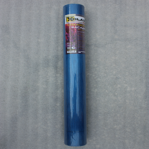 Стеклосетка фасадная 160г/м2 5*5мм 1*10м X-Glass Pro